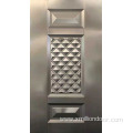 Decorative steel door plate